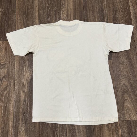 VTG St. Pete Beach Florida Shirt Mens Large White Single Stitch Shark Gildan 90s - Picture 4 of 10